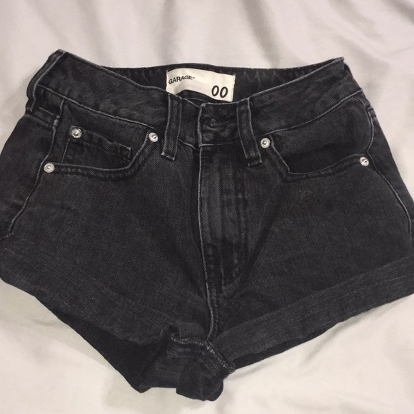 Garage Pants - Black Garage Denim Shorts